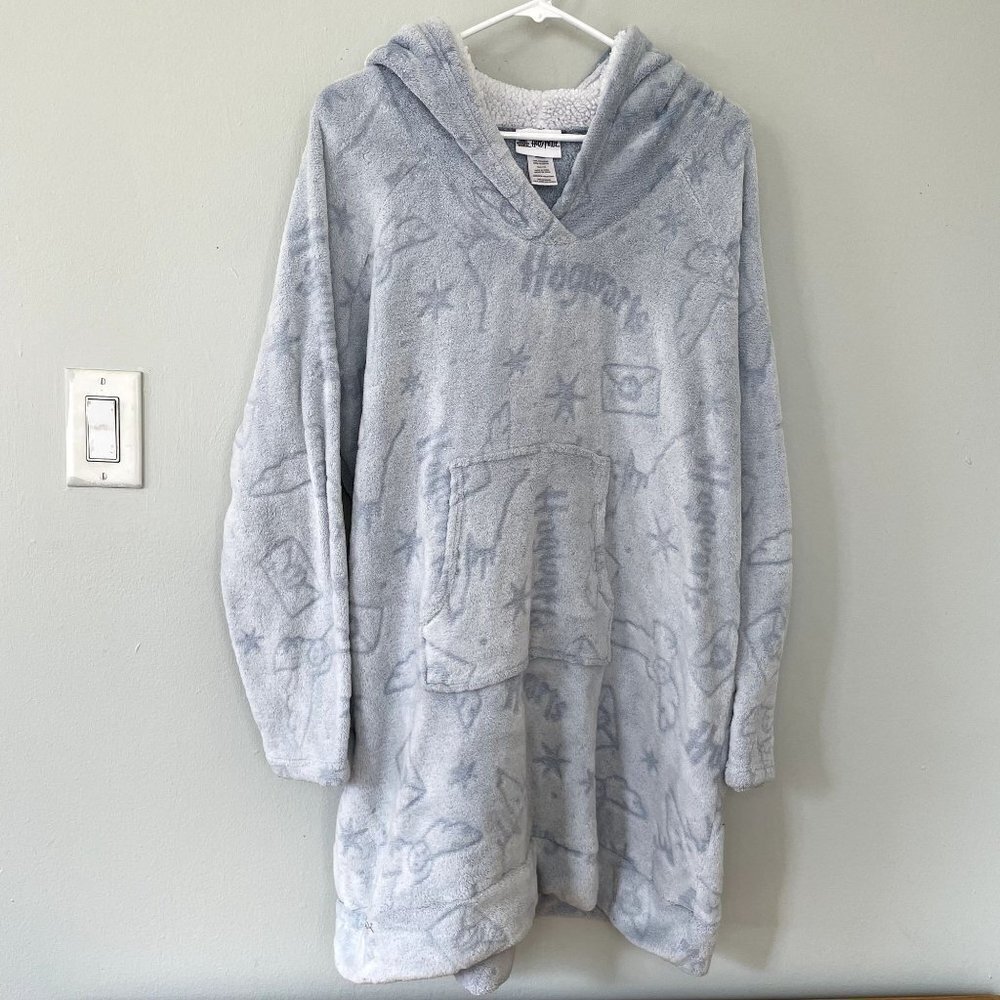Harry Potter white blue long hooded sweater comfortable movie adult one size
